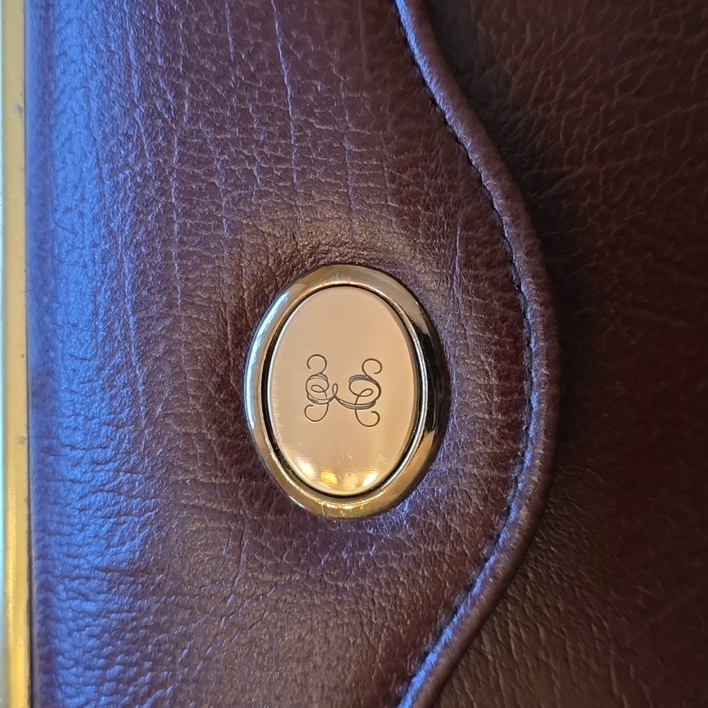 EUC - Vintage Ambassador Design Brown Leather Wallet, circa 1960s